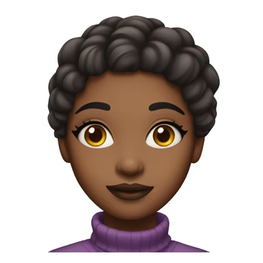 Girl with makeup sticker