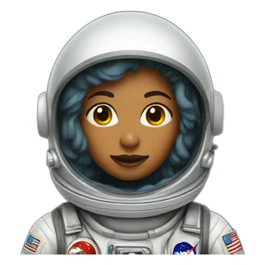 astronaut woman sticker