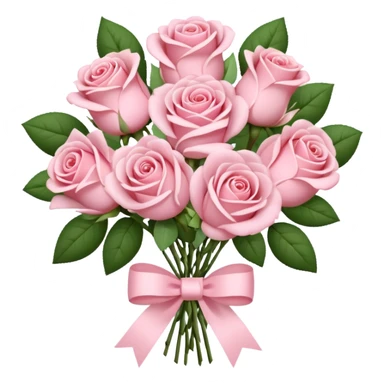 Light Pink Bouquet With Roses sticker