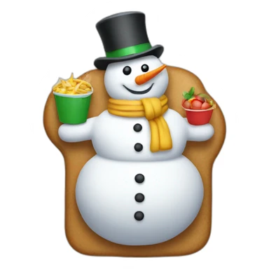 michelin snowman on the party sticker