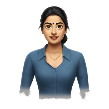Rashmika mandhana in Pushpa 2 sticker