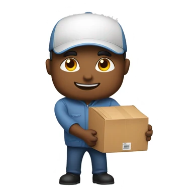 Own delivering a courrier sticker