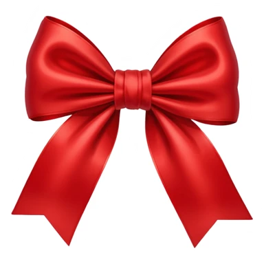 Red pookie bow sticker