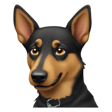australian kelpie german shepherd mix dog sticker