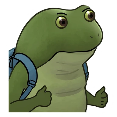 bufo hiking sticker
