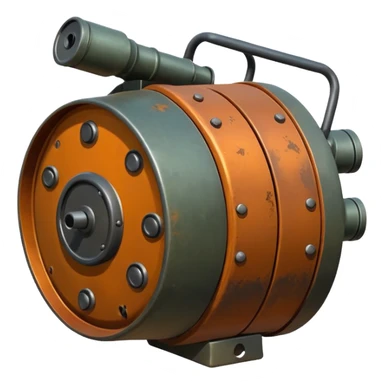 generate a realistic anti-tank mine that can be carried by a drone sticker