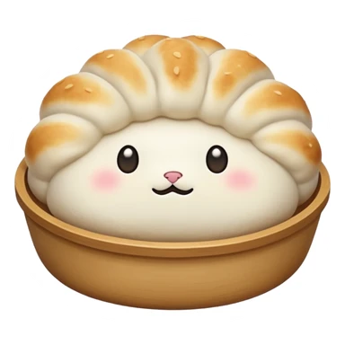 dumpling bun (no face) sticker