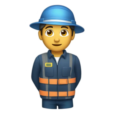 Una persona trabajando como marinero  sticker