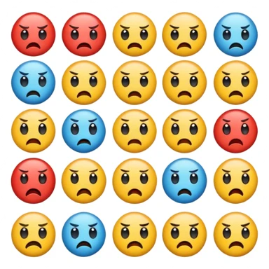 different emotion icon sticker