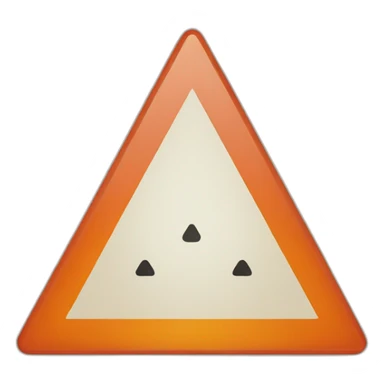 warning triangle sticker