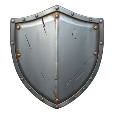 Shield with scratch marks sticker