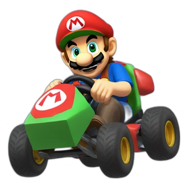 mario kart halal sticker