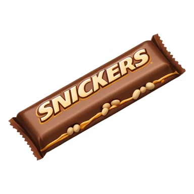Snickers chocolate bar sticker