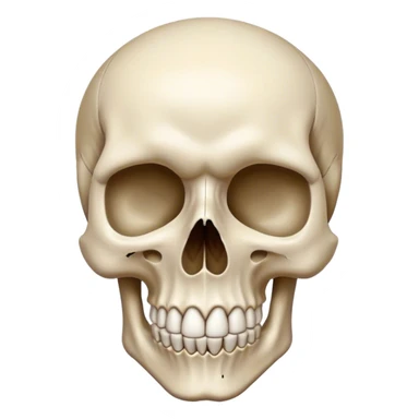 Mind blown skull sticker