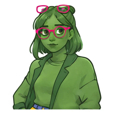 cringe girl sticker