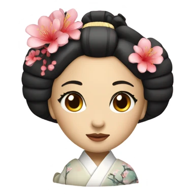 beautiful geisha girl sticker