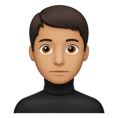 man in turtle neck sticker