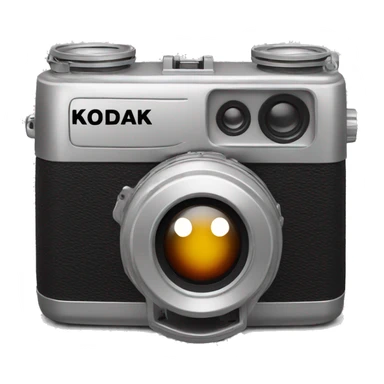 kodak film camera silver sticker