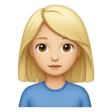 🙂 Give this sticker some blonde hair. sticker