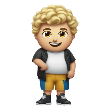 The fat rizzler kid from tik tok sticker