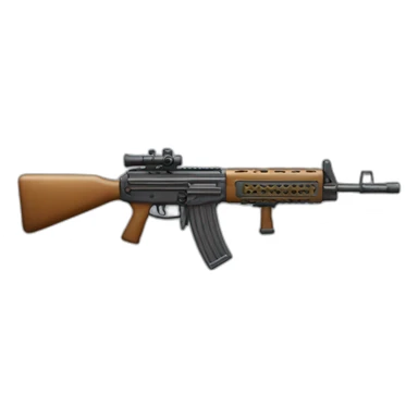 match 3 tile for a machine gun horizontal sticker