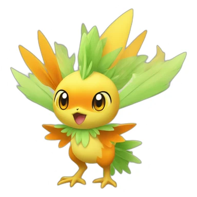 Combination torchic celebi sticker