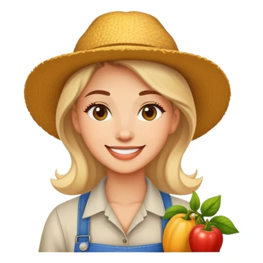 Agricultrice qui dit « yes » sticker