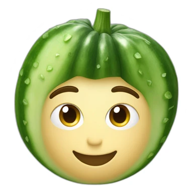 Cucumber wearing The North Face jacket sticker