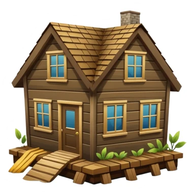 House with flooding around it sticker