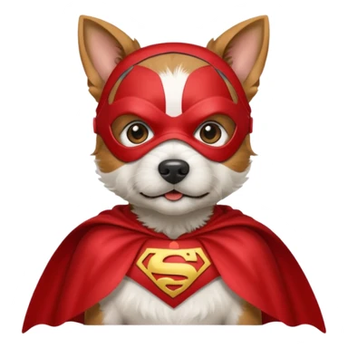Terrier mix super hero  sticker