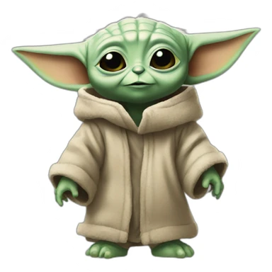 baby yoda rave sticker