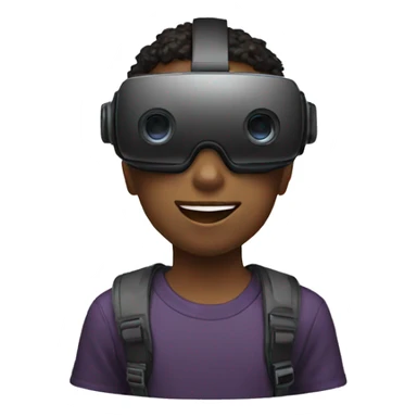 Boy with VR headset  sticker