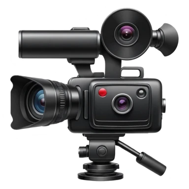 Video camera with elements 1-2 of others emoji sticker
