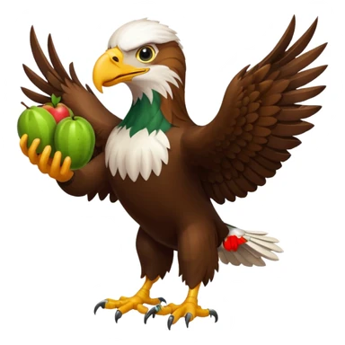 eagle holding a bloxfrits fruit sticker