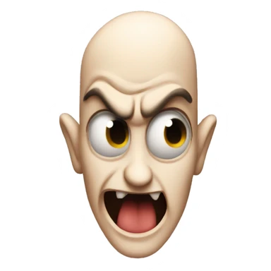 Finger up vampire sticker