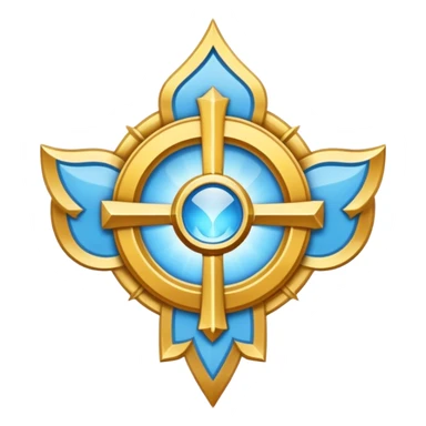 Apostle's emblem with a touch of light blue sticker