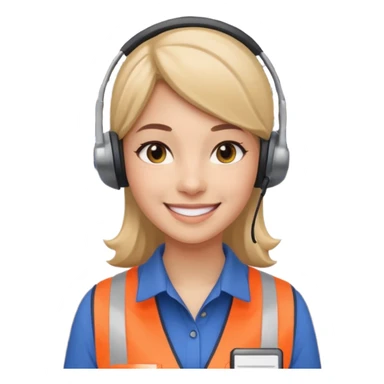 Sales women specialist in shipping sticker