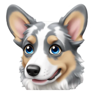 Blue Merle welsh corgi sticker