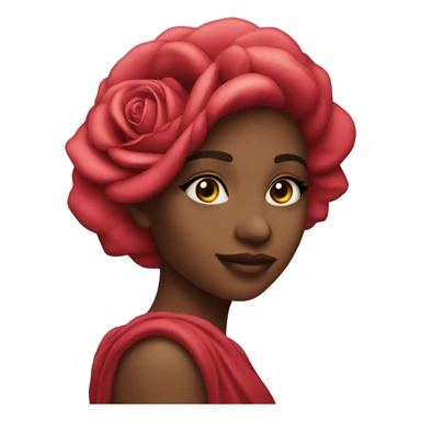 rose red beauty sticker