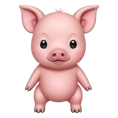 full body baby pig sticker