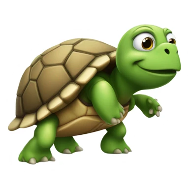  turtle throwing a football sticker
