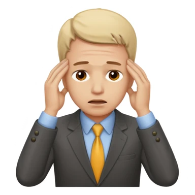 overwhelmed stock trader sticker