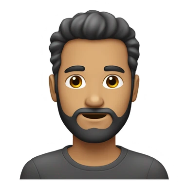 dos hombre pelo gris y barba de candado y hombre oelo negro y barba de candado sticker