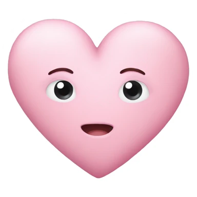 Cozy soft pink heart sticker