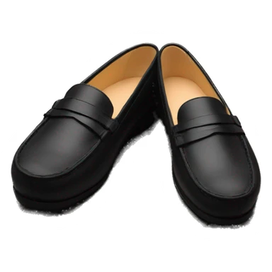 Loafers black sticker
