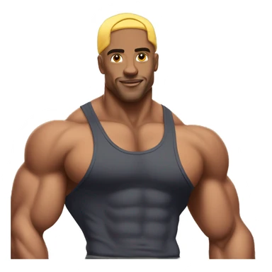 Gay bodybuilder jock wearing steap sticker
