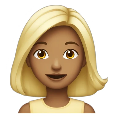 Fille avec de l'acné sticker