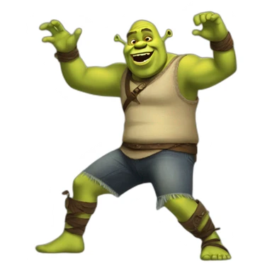 Dancing shrek techno sticker