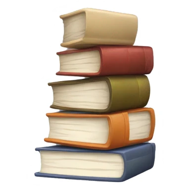 A stack of books sticker