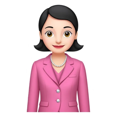 pingu mother wearing the pink chanel suit the Jackie kenddy wore sticker